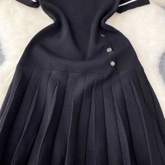 women's french knitted dress - Picture 5 of 9